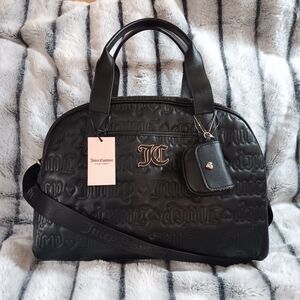 Juicy Couture Black Embossed Women's Bag